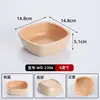 Vajilla para olla caliente de melamina, plato para brochetas con imitación de veta de madera, plato de exhibición para buffet de verduras, olla caliente pequeña giratoria, uso comercial en restaurantes