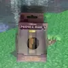 Minecraft Mc Lanterna Periférica Chaveiro Mini Lanterna Modelo Luminoso Brinquedo Pingente de Mochila Escolar Presente de Aniversário