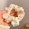 Encaje Francés Anillo para el Cabello de Intestino Grueso para Mujer Sentido de Alta Gama Tamaño Grande Flor para el Cabello Dulce Cuerda para el Cabello Combinable Cuerda para el Cabello