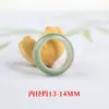 Anel de Corrida Raiz de Bodhi Verde 13mm Estilo Étnico Joias Artesanais DIY Acessórios para Pulseira de Sementes de Bodhi Material