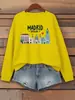 Estampa de Arquitetura de Madri Espanha Moletons Femininos Combinam com Tudo Roupas Hip Hop Gola Redonda Conjunto de Treino Y2K