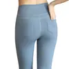 2025 Hermosos Pantalones Levanta Glúteos Brocado Doble Cara Pantalones de Yoga para Mujer Ropa Exterior para Correr Deportes Danza Pantalones de Fitness Elásticos Lote de Fábrica