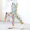 Leggings nuevos transfronterizos para niñas, pantalones finos estampados elásticos de primavera y otoño para niños, pantalones para niños medianos y grandes de estilo coreano