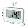Mini Termômetro Digital de Temperatura e Umidade com Display Digital Interno Mini Medidor Digital de Temperatura e Umidade Termômetro Pequeno para Geladeira Freezer com Display Digital