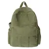 Mochila de Veludo Cor Sólida Nova 2025 Mochila Casual para Menina Design Simples Leve Mochila de Veludo para Casal