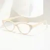 Gafas de Sol de Moda Retro Ins Ojo de Gato Europeas y Americanas para Mujer, Lentes Lisos de Alta Gama para un Look Natural, Gafas de Sol de Moda