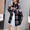 Camisas a Cuadros al por Mayor para Mujer, Diseño Estilo Coreano, Camisas Sueltas Versátiles Retro para Primavera y Verano, Chaquetas Protectoras Solares para Capas Interiores