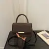 Bolso a cuadros de moda para mujer, nuevo bolso de hombro vintage para otoño e invierno 2026, bolso cruzado, bolso cuadrado pequeño casual para mujer