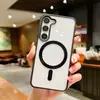 Superventas transfronterizo adecuado para funda de teléfono magnética Samsung S26 Ultra, funda de teléfono acrílica esmerilada macaron S26
