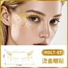 Tatuajes Faciales de Mariposa Estampado en Caliente Pegatinas Maquillaje de Escenario Estéreo Europeo y Americano Pegatinas de Tatuaje Temporales Desechables