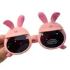 Orejas de Conejo Silicona Suave Gafas de Sol Polarizadas para Niños Gafas de Conejita HD Gafas de Dibujos Animados Lindas
