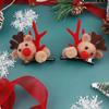 Diadema de Cuernos de Reno Navideño Pasador Diadema Hada del Bosque Popular Súper Hada Foto Foto Accesorios para el Cabello Pasador de Reno Femenino Femenino