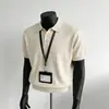Camisa Polo de Hombro Normal Manga Corta para Hombre y Mujer Verano Alta Gama Holgada Cuello de Solapa Camiseta Color Sólido Estilo Básico