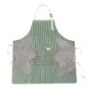 Avental de Cozinha e Tarefas Domésticas, Avental Moderno Impermeável e à Prova de Óleo Lavável com Pano para Mãos, Roupa de Trabalho de Meio Comprimento com Gola Alta, Resistente a Manchas, Desenho Animado Fofo