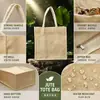 Bolsas de linho transfronteiriças, tamanho e logotipo personalizados, bolsas de linho para atacado