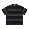 Camisas de Manga Corta Rayadas Tie-Dye para Hombres y Mujeres, Verano Holgadas Estilo Retro Americano de Media Manga para Parejas, Marcas de Moda