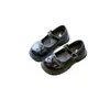 Zapatos de Princesa para Niñas 2026 Nuevos Zapatos de Primavera de una Sola Pieza Suela Suave Combinación de Colores Blanco y Negro Zapatos Mary Jane para Bebés Zapatos de Cuero para Niños
