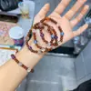 Pulsera de Cristal Natural con Diseño Original para Mujer, Pulsera de Joyería Estilo Fresco Cubo de Azúcar, Amatista para la Suerte del Año Zodiacal de la Mujer