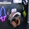 Acessórios para Painel Perfurado Redondo de Ferro Forjado Gancho Universal Cesta de Malha de Metal Caixa de Armazenamento de Plástico Prateleira Magnética Sem Clipe