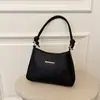Bolso de axila con decoración de estrella de cuatro puntas de metal con correa para el hombro anudada, bolso de hombro pequeño estilo baguette, estilo dulce y fresco, bolso de mano simple, bolso cruzado