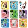 8 Pixel World hacer un rompecabezas de pegatinas para niños educativo de educación temprana DIY decoración de fiesta pegatinas impermeables