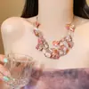 Bohemio Retro Dopamina Multicapa Accesorios de Playa Collar de Conchas Nicho Cadena Irregular para Clavícula Gargantilla