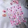 Cyansea Popular Transfronterizo Amoroso Temática Oso y Conejo San Valentín Gelatina 3D Pegatinas Decoración de Uñas DIY
