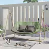 Silla Mecedora de Patio de Villa, Hamaca de Jardín para Exteriores, Balcón al Aire Libre, Mecedora Doble para el Hogar, Columpio de Exterior de Alta Gama