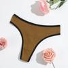 Nuevas Bragas Tipo Tanga para Mujer, Levanta Glúteos y Control de Abdomen, Tanga Acanalada, Bragas Tipo T de Algodón Puro Transpirable de Tiro Bajo, Venta al por Mayor Disponible