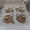 Potes de Vidro Transparente para Lanches e Frutas Secas, Potes para Armazenamento de Grãos de Várias Especificações, Potes Quadrados de Armazenamento com Colheres, Potes para Chá