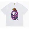 24 Tendencia Caliente de Verano en Línea: Camiseta bAPe Cabeza de Mono, Diseño Camuflaje, Camiseta Unisex de Manga Corta con Cuello Redondo