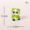 Micro-paisagem criativa fofa desenho animado estatueta de panda gigante DIY acessório de decoração ornamento de mesa para casa
