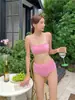 Traje de Baño de Dos Piezas de Fábrica Original para Mujer 2026 Nuevo Estilo Falda de Cintura Alta Conservador Chica Caliente Vacaciones en Aguas Termales Bikini Ropa de Baño