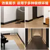 Rodapié de aleación de aluminio con ranura para luz LED, elegante tira de luz luminosa, rodapié metálico empotrado de 6 cm/8 cm