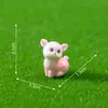 Micro-Paisaje Ciervo Amarillo y Rosa Lindo Partículas Lindas Jardinería Paisajismo Decoración DIY Accesorios para Colgar Coche Escritorio Adornos Pequeños