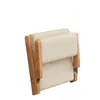 Asiento de Tatami Estilo Japonés Madera Maciza Plegable Balcón Ocio Silla de Té Apartamento Pequeño Respaldo Taburete Bajo Silla de Cama