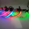 Collar luminoso LED para mascotas, collar de malla de alambre con correa para mascotas, collar de carga con carga USB, collar de cuerda para perros