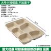 Lancheiras Descartáveis Biodegradáveis com Múltiplos Compartimentos (Três ou Quatro Compartimentos) para Entrega de Refeições, Embalagem para Levar, Atacado de Fast Food, Grau Alimentício