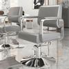 Silla de Barbería, Silla Especial para Salón de Peluquería para Cortar el Cabello, Ajustable y Giratoria, Elegante Taburete de Peluquería para Permanente y Tintura