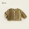Outono de 2025 Roupas Infantis Novas Roupas de Outono Infantis Meninas Meninos Cardigãs Amigo da Pele Estilo Casual Estilo Coreano Jaquetas de Algodão Lavado
