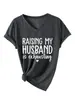LEVANTANDO A MI ESPOSO Camiseta versátil para mujer de cuello en V transfronteriza europea y americana Amazon holgada ebay manga corta