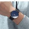 Reloj Casual de Moda Simple para Hombre con Correa de Malla de Aleación Meridian Reloj de Cuarzo Celebrado en Internet para Hombre Estudiante