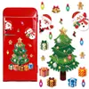 Ct493-497 Imán para Refrigerador de Árbol de Navidad Transfronterizo Papá Noel Reno Muñeco de Nieve Decoración Navideña Pegatina Magnética de PVC