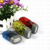 Linterna de tres lámparas de presión manual directa de fábrica, linterna de generación de energía por presión manual, linterna de plástico, linterna led al por mayor