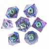 Dados de Resina Longan para D&D Producto Más Vendido en Amazon Grupo de Corredores Coc Cápsulas D20-D47