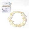 Pulsera de mujer con piedra original de cristal mineral, piedra original, grava irregular, polvo de cristal, cuerda, regalo de joyería en stock