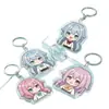 Chaveiro acrílico personalizado para fãs de celebridades, fofo e criativo, mercadoria DIY de desenho animado e anime, pingente de logotipo transparente
