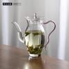 Vaso de Narciso Personalizado Imitação Vidro Dinastia Song Vaso de Mão Teapot de Alto Borossilicato Teapot com Filtro Doméstico Teapot Verde Transparente