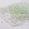 4/6/8mm Cristal Austríaco de Qualidade Super Flash Contas Planas Rodas de Contas Material para Pulseira Colar com Miçangas Soltas