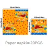 Amazon Dragon Ball Temático Festa Infantil Pratos de Papel, Copos de Papel, Guardanapos de Papel, Toalhas de Mesa, Facas, Conjunto de Suprimentos para Decoração de Ambiente